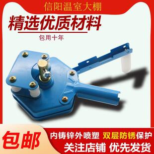 大棚手动电动卷膜器侧卷顶卷手摇卷帘机温室配件专用涡轮摇膜器