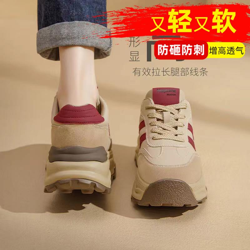 劳保鞋女钢包头防砸防刺穿绝缘轻便透气软底增高老爹鞋安全鞋子女