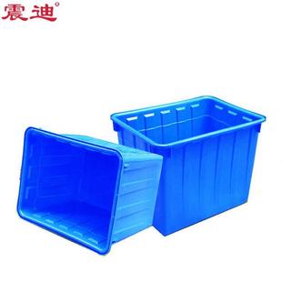 震迪70L水箱工业储物箱收纳箱物流周转箱700202蓝色507380280可