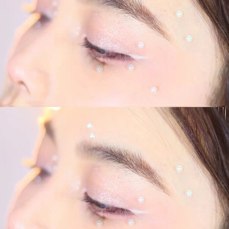 装饰眼部脸上贴饰品珍珠贴面妆脸部贴儿童化妆脸眼妆亮钻泪钻