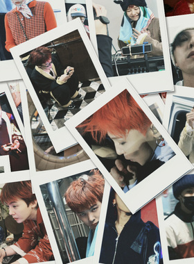 160张bigbang权志龙ins拍立得小卡贴画帅气爱豆应援diy手账防水