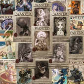 108张复古风第五人格贴纸精致第五人格传单贴画diy手机壳手账防水