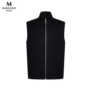 新款 街头立领针织马甲秋季 休闲外套男 美式 Mangano曼加龙outlets