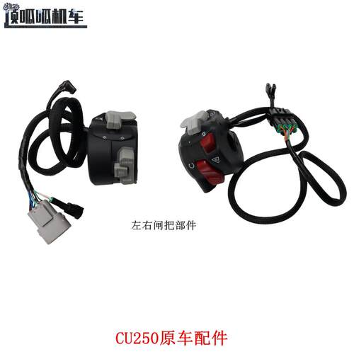 无极CU250左右闸把手把开关隆鑫LX250-22复古摩托车原车配件