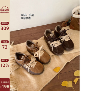 Chio2nd南风 4CM增高休闲鞋加绒运动鞋厚底鞋子女新款秋冬德训鞋