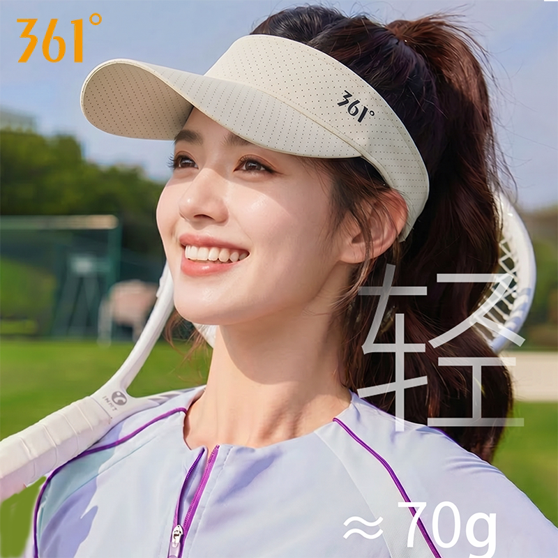 361°运动防晒透气空顶帽图片