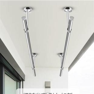 固式 不锈钢晒衣杆阳台家用晾衣杆顶装 单杆杆子晒衣服杆凉衣一根