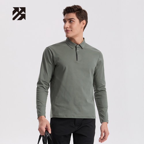 【定制】男T恤POLO衫翻领套头衫运动打底休闲针织团购印logo上衣