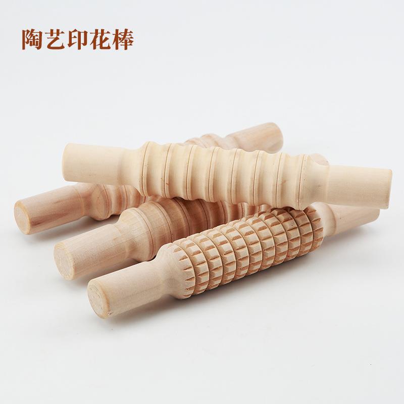 古镇泥坊陶艺泥滚擀泥杖 陶艺工具泥板成型工具印花肌理泥棒
