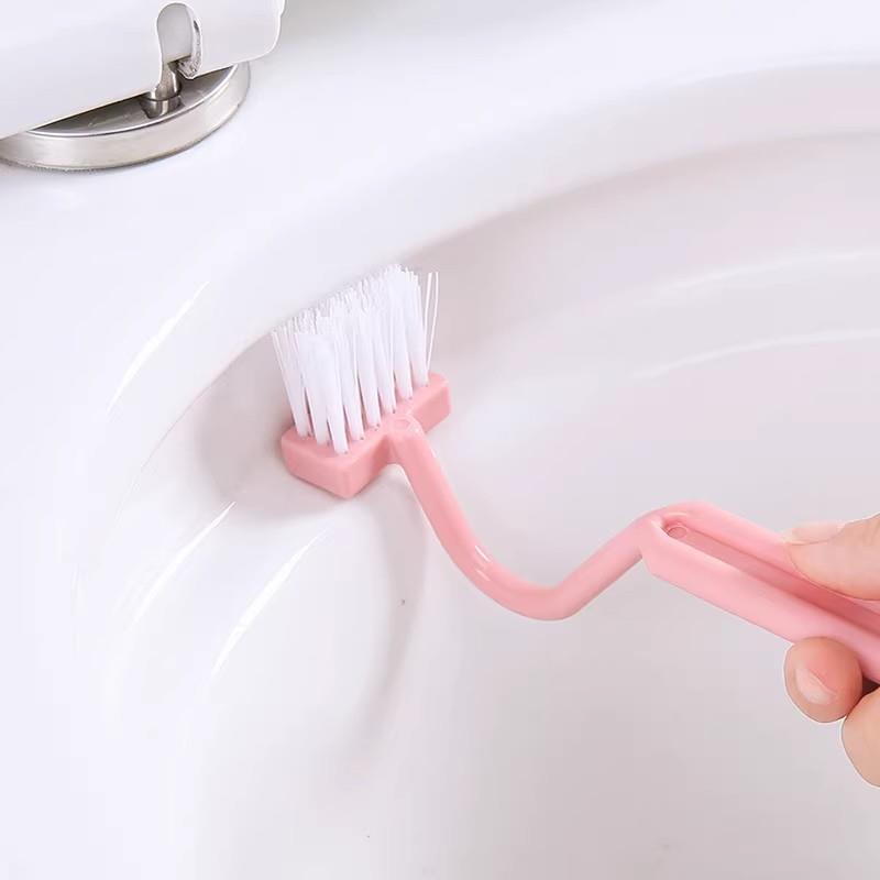 塑料马桶刷子无死角厕所刷 卫生间创意长柄洁厕S型卫浴缝隙清洁刷