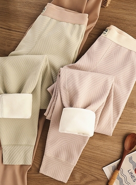 男士保暖裤加绒加厚棉质秋裤男生防寒打底内穿绒裤冬季保暖裤毛裤