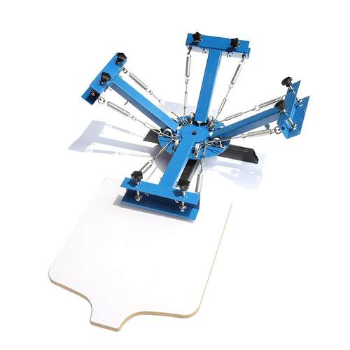 厂家直销手动丝印机T恤四色印花机 平板4色1位丝印机设备