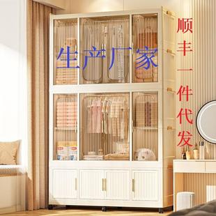零食柜儿童衣柜玩具储物柜 折叠收纳柜子置物柜家用多层塑料免安装