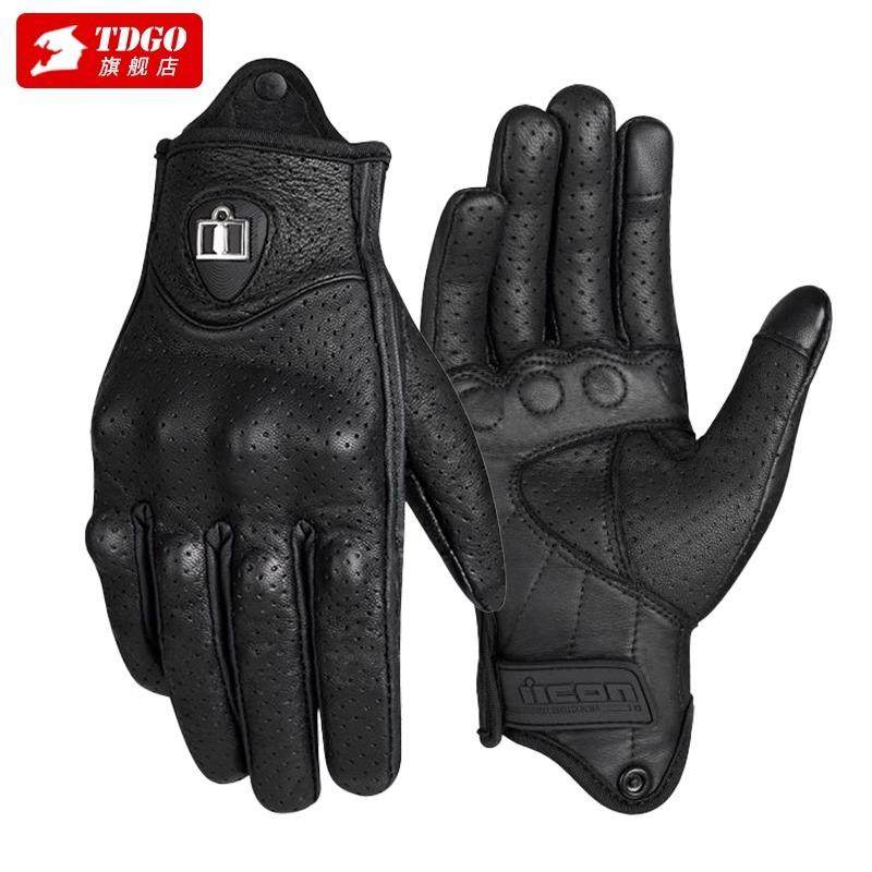摩托车骑行手套秋冬季机车四季通用复古巡航赛车装备防风防水男女