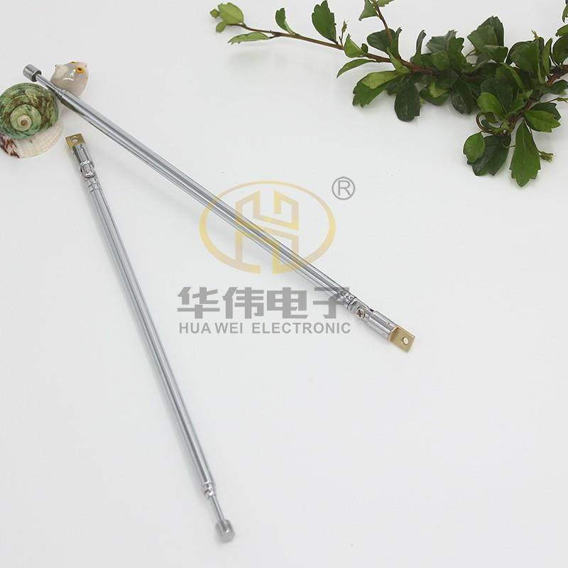 万向天线拉杆天线伸缩天线收音机天线6158电媒机4节万向总长615MM