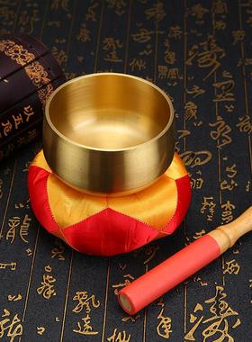 法器佛具 转经碗铜钵佛音钵修行高级铜磬日式铜罄佛罄铜馨