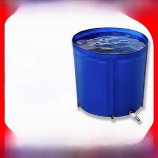 帆布鱼塘袋加厚圆形储水折叠支架池鱼桶更换桶加厚防水布鱼盒