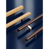 简单 玻璃门把手进口胡桃色实木门把手定制盒子门把手