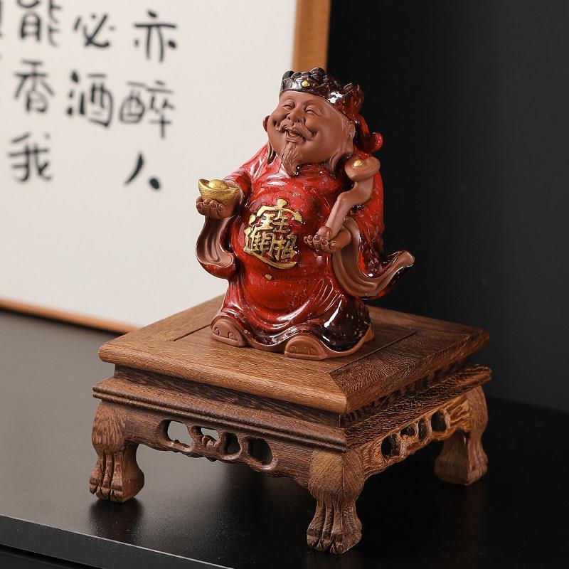 陶瓷财神爷客厅招财文财神供奉办公室新店开业前台乔迁礼品摆件
