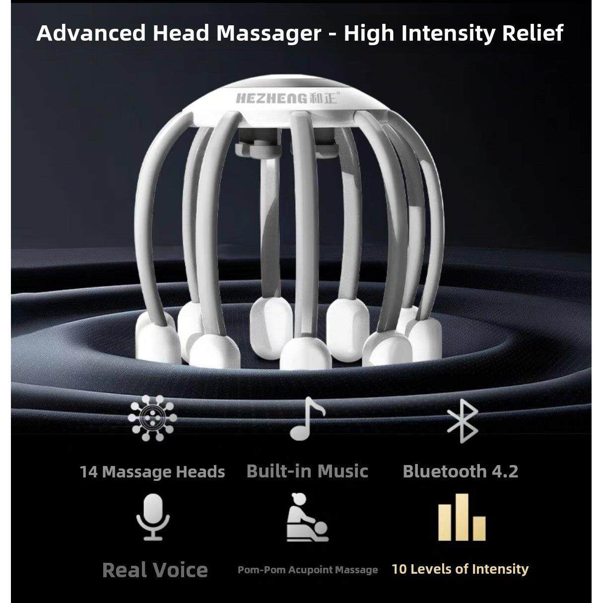 和正头部按摩器八爪鱼头皮按摩器全自动经络疏通头疼电动按摩仪