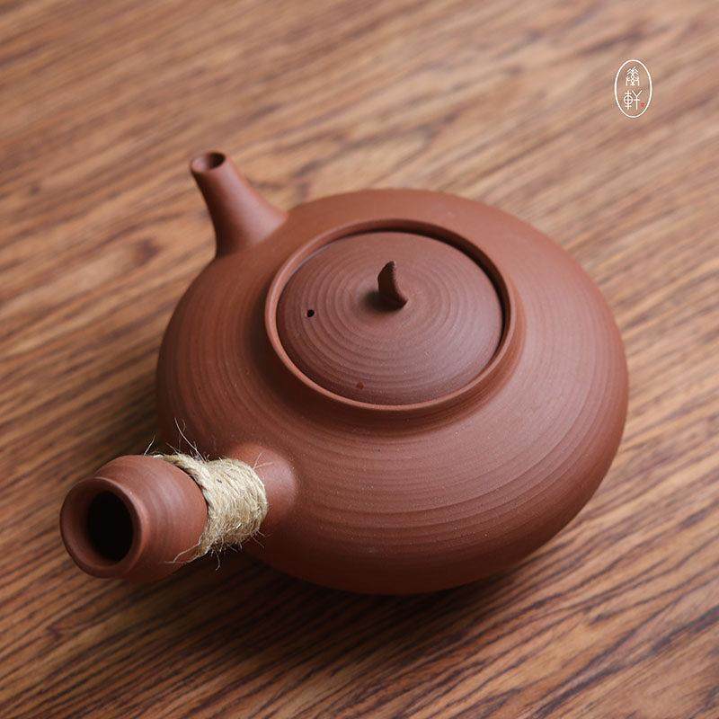 红泥薄盖功夫茶煮水煮茶壶入门潮汕砂铫玉书煨薄锅仔电陶炉炭炉用,餐饮具,茶壶,淘宝优惠券,粉丝福利购,淘宝优惠卷