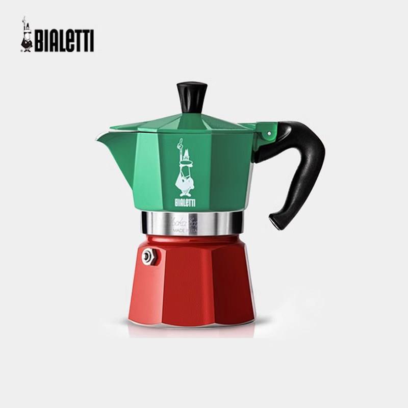[新的和正宗的]Bialetti Moka壶意大利家庭手工煮咖啡壶器具