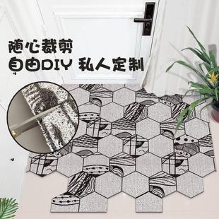 地垫入户门垫卡通进门网红家用丝圈地毯门口玄关可裁剪脚垫子定制
