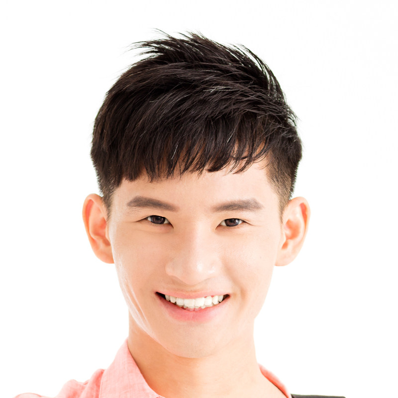 假发男短发补发男士头顶真发刘海织发补发片块脱发前额手织脱发