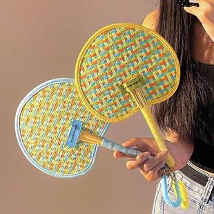 可爱手工编织小扇子家用创意随 新疆 包邮 2025新款 蒲扇便携耐用新款