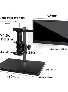 电子显微镜测量尺寸HDMI高清相机Ccd照片视频3000万像素变焦镜头