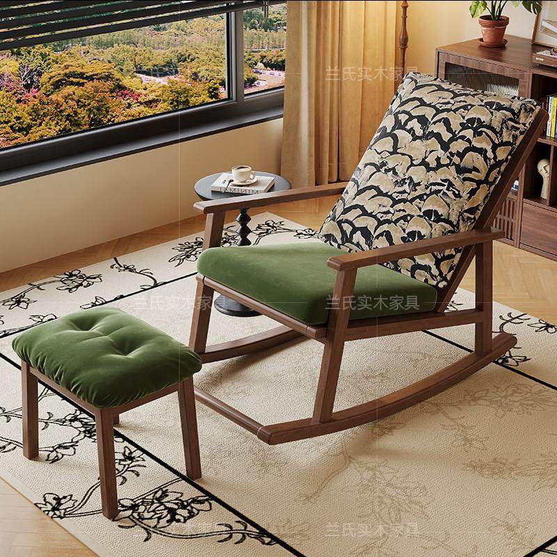 实木摇椅家用懒人躺椅大人可睡可躺摇摇椅客厅阳台休闲椅午休椅子,住宅家具,摇椅,淘宝优惠券,粉丝福利购,淘宝优惠卷