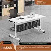 折叠会议桌活动拼接带轮折叠长桌多功能会议室桌训练桌椅