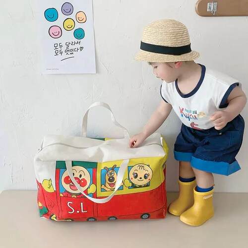 幼儿园入园装被子收纳袋衣服行李手提被褥衣物搬家打包袋帆布