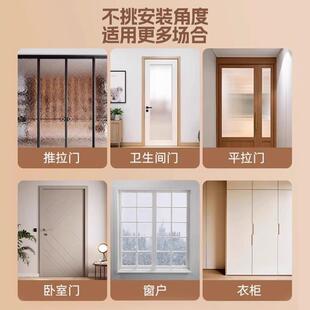 防盗门内反锁扣房间门插销厕所门免打孔加厚门锁门栓阳台门锁扣