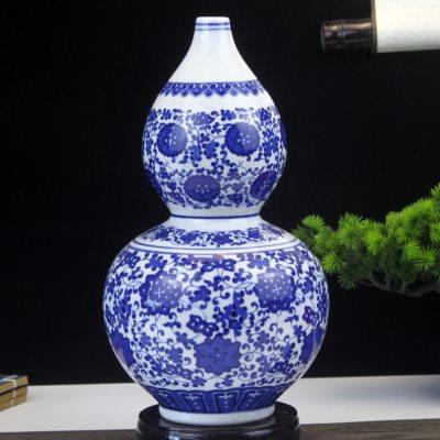 景德镇陶瓷器花瓶中式家居青花瓷瓶仿古客厅电视柜装饰品赏瓶摆件