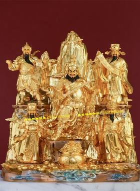 五路财神神像 武财神姚少司陈九公曹宝萧升 树脂玻璃钢木雕铸铜像