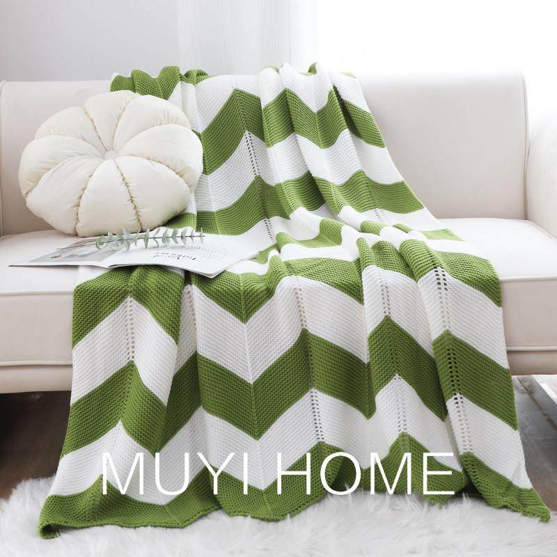 网红大波浪镂空针织毯四季卧室床尾巾民宿装饰毯简约客厅沙发盖毯,床上用品,休闲毯/毛毯/绒毯,淘宝优惠券,粉丝福利购,淘宝优惠卷