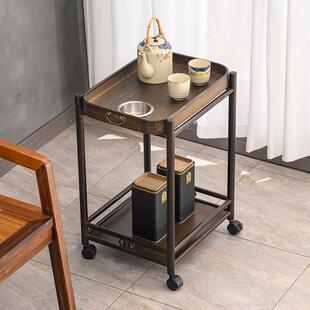 麻将桌茶水架棋牌室茶桌边柜可移动边几置物架打牌专用烟缸小茶几