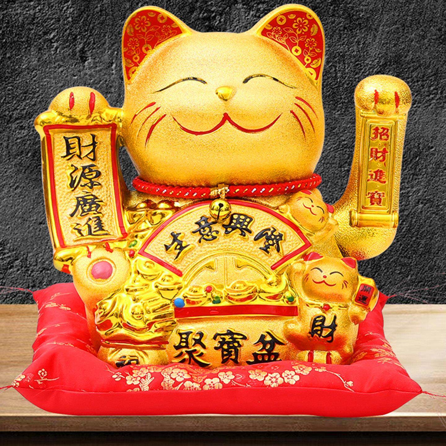 招财猫摆件自动招手开 业摇手发财猫小摆件收银柜台2025新款内饰,家居饰品,招财猫,淘宝优惠券,粉丝福利购,淘宝优惠卷