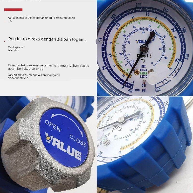 正品飞越空调雪种压力表检测加氟单表R22/R134R410空调加氟冷媒表,五金/工具,压力表,淘宝优惠券,粉丝福利购,淘宝优惠卷