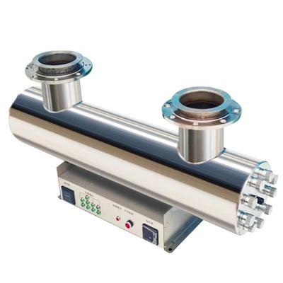 紫外线消毒器管道式过流式明渠中压过流式养殖泳池生活水处理设备