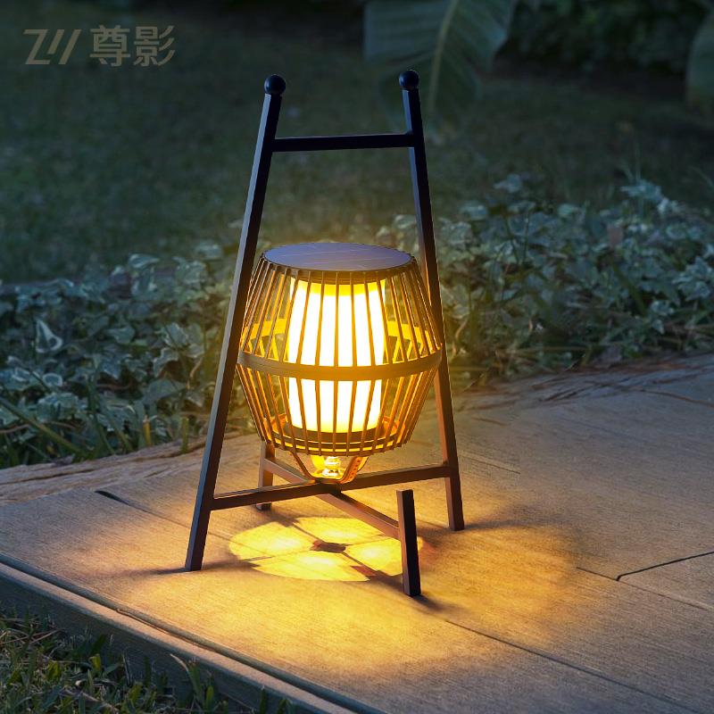 太阳能手提灯风灯氛围灯落地灯可移动充电灯户外防水草坪灯花园灯