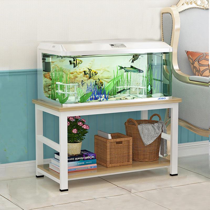 鱼缸专用底柜桌柜子架子金属实木铁艺底座家用客厅组缸铝合金承重