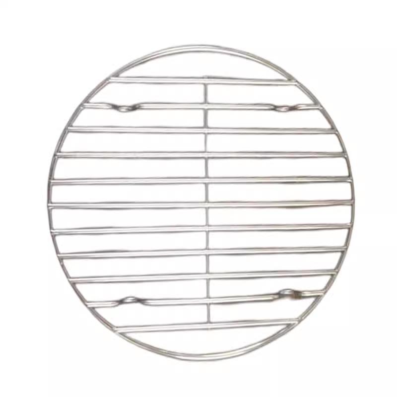 店铺专用烤肉网/不锈钢烧烤炉圆形烧烤桶用网无烟户外烧烤工具