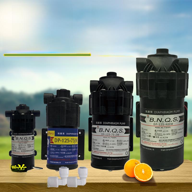 中性沁源反渗透纯水机强生隔膜增压泵Dp-125自吸电机50-800g