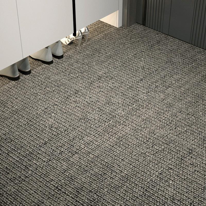 进门地垫天然剑麻地毯入户门日式门厅脚垫客厅卧室灰色亚麻垫满铺