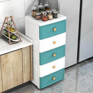 欧式夹缝收纳柜子抽屉式厨房缝隙浴室卫生间窄储物柜置物架收纳盒