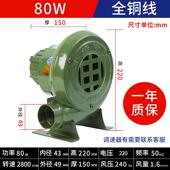 德国工艺铸铁鼓风机纯铜电机离心式 强劲风力土灶锅炉野炊火力调控