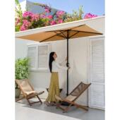 户外半边遮阳伞庭院伞室外中柱伞小型阳台桌椅广场广告伞户外摆摊