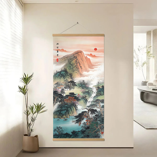 旭日东升好寓意客厅卧室装饰画